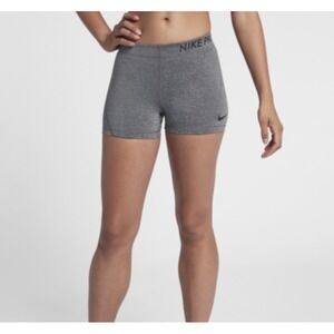 Nike Pro Women's Training Shorts Gray‎ XS Dri-FIT Athletic Compression Gym